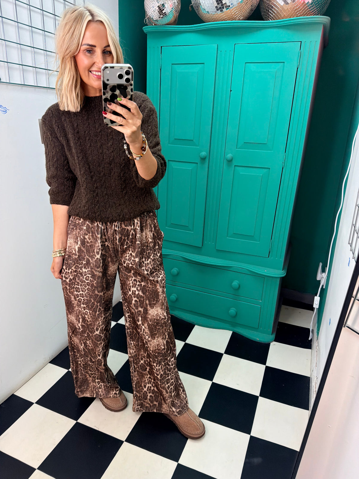 Leopard Cord Trousers
