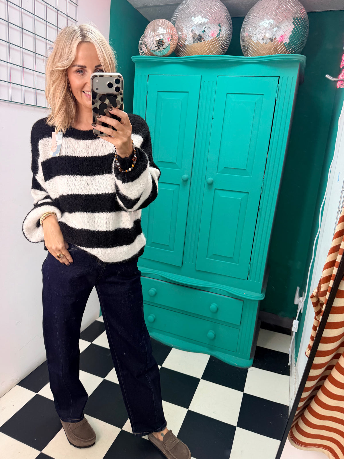 Chunky stripe knit - Black and white