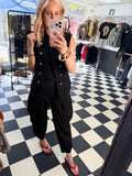 Barrel Side Pocket trousers Black