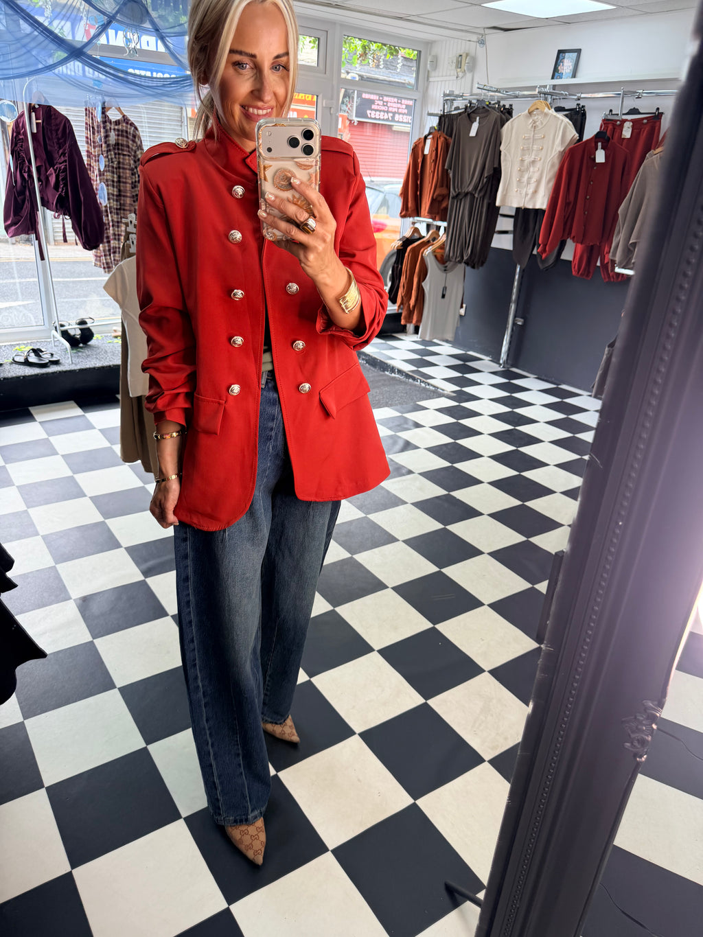 Military blazer Rust