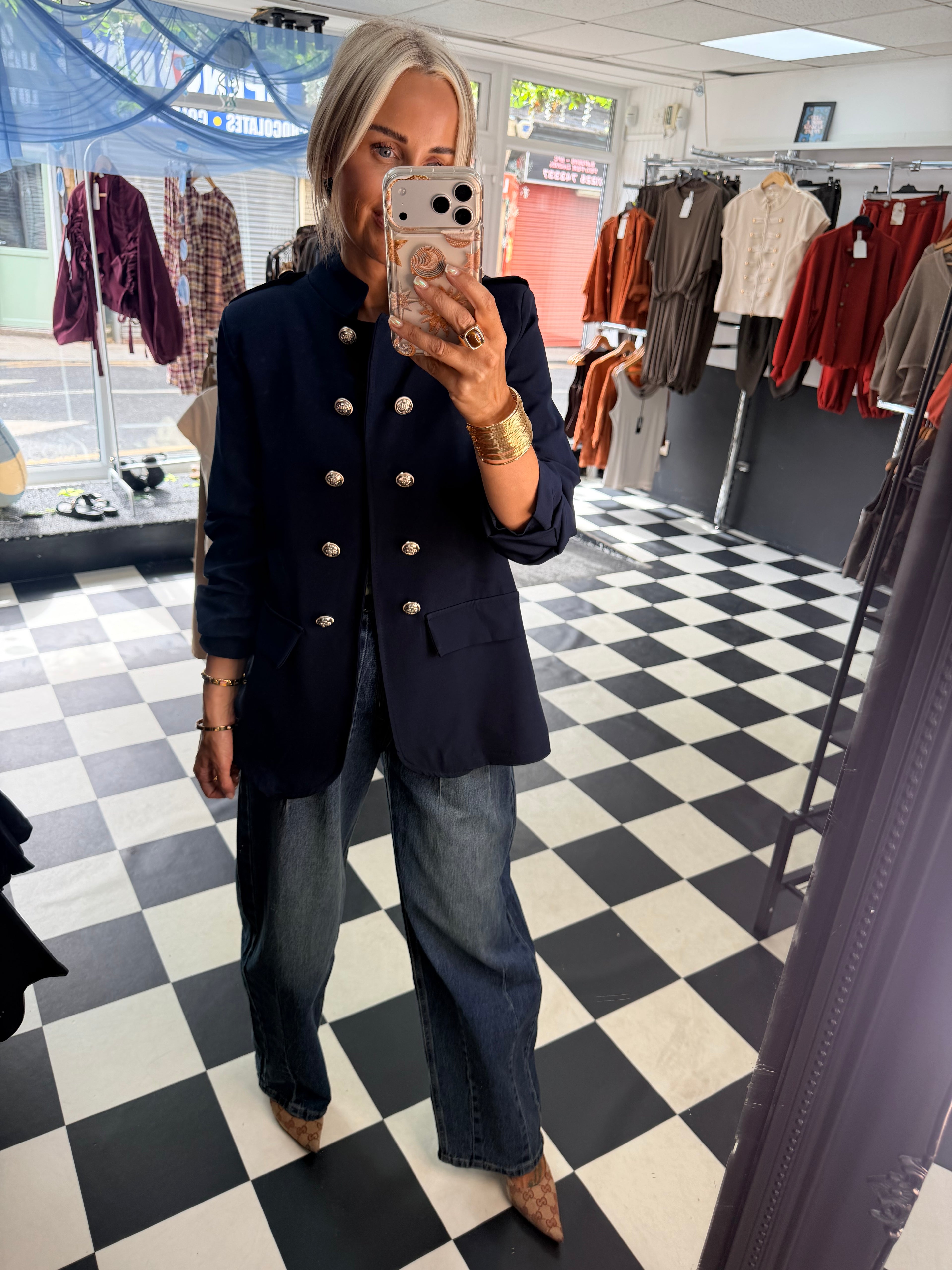 Military blazer Navy