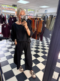 Slouchy Casual Top Black