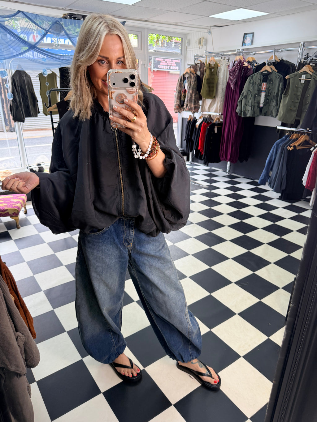 Balloon Jacket Black