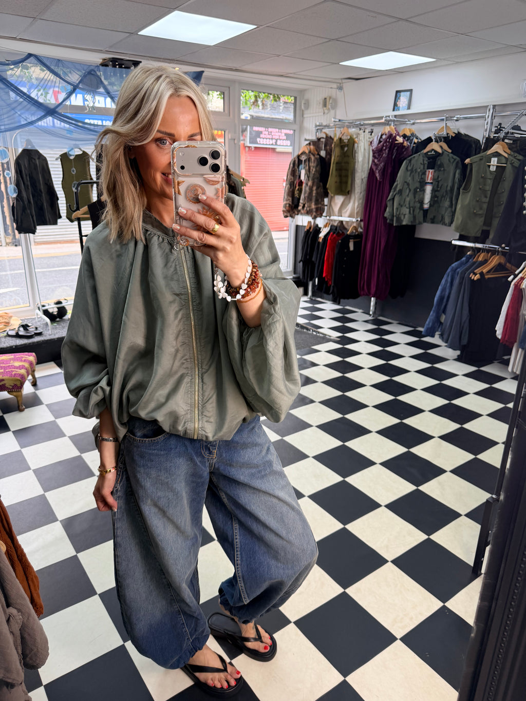 Balloon Jacket Khaki