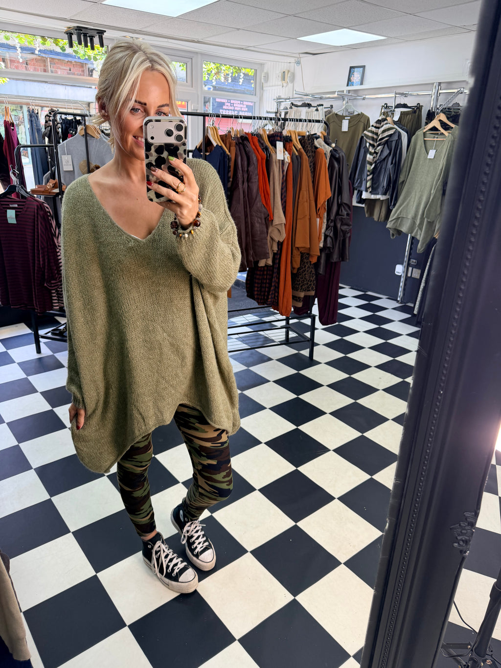 Over Sized Chunky Knit Green