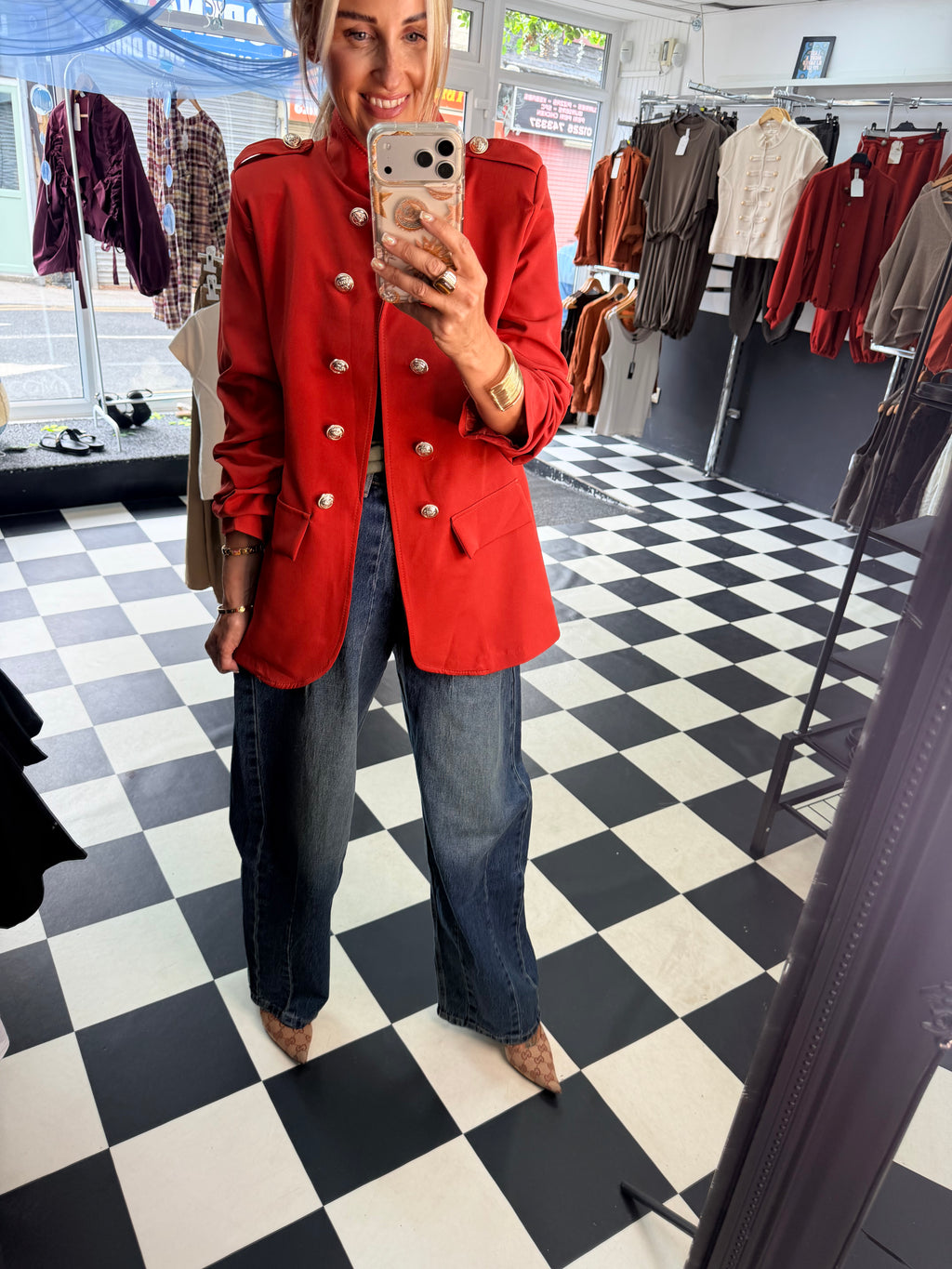 Military blazer Rust