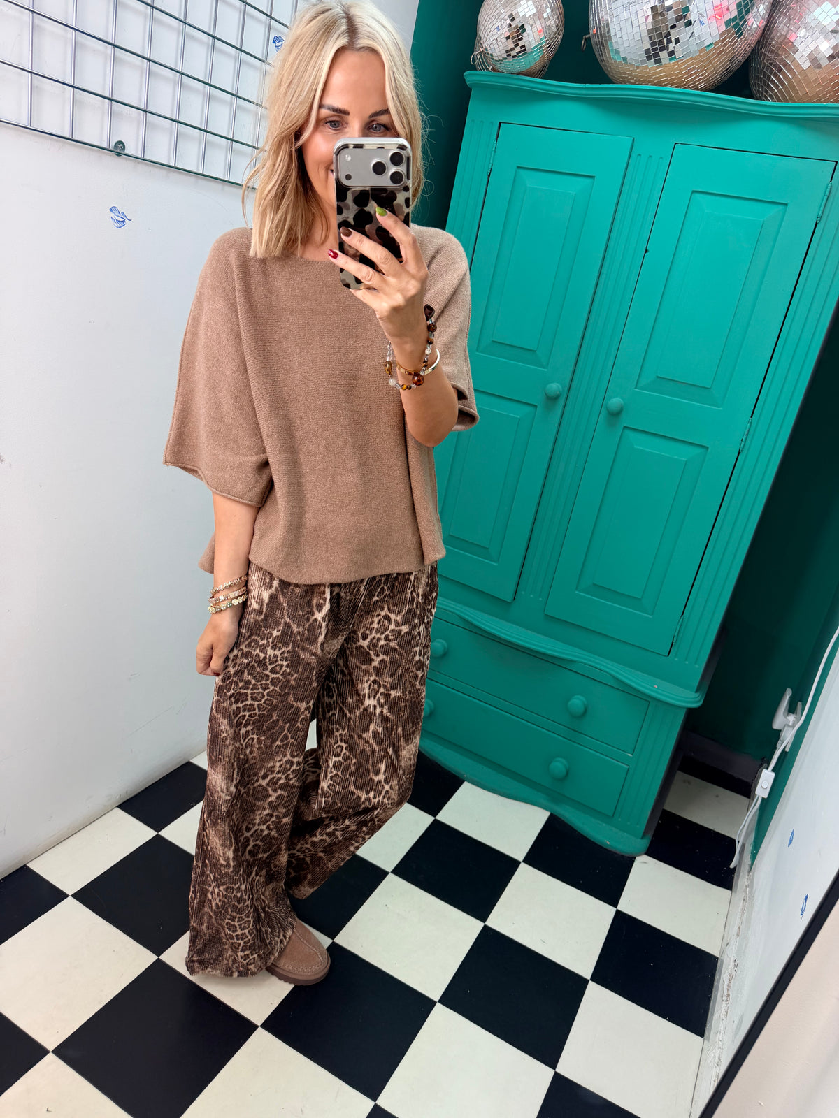 Leopard Cord Trousers