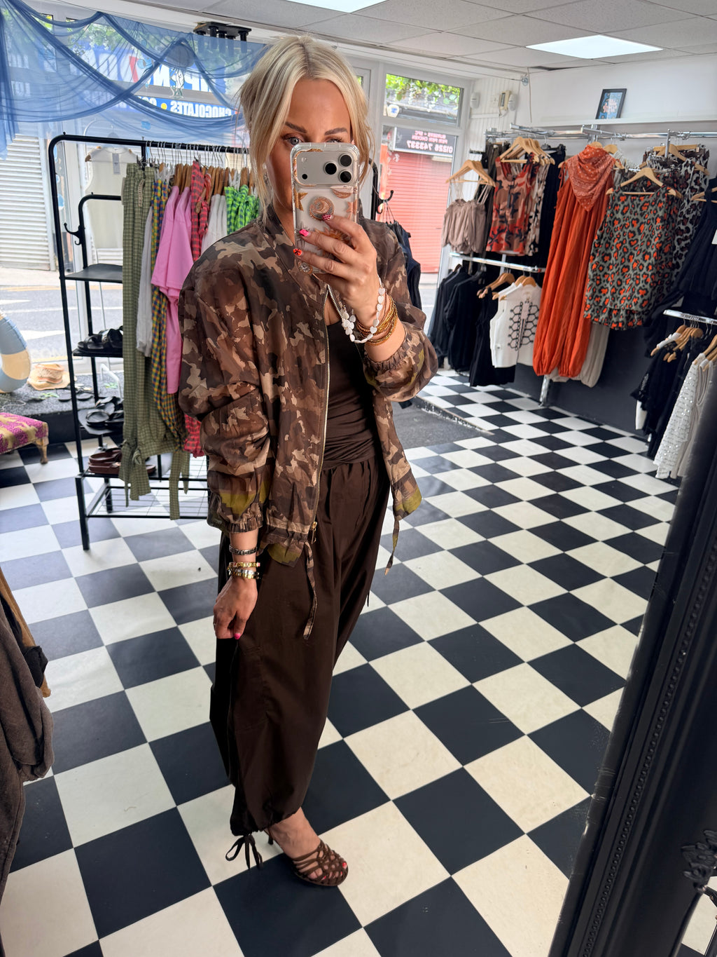 Lightweight Camo Jacket Mocha