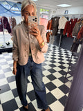 Military Crop Blazer Mocha