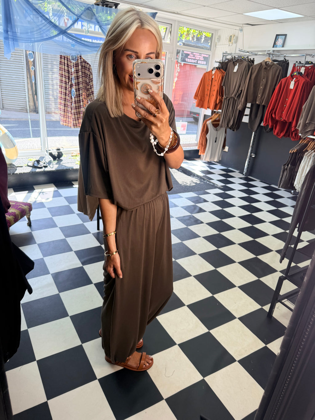 Weekend Slouch Co Ord Chocolate