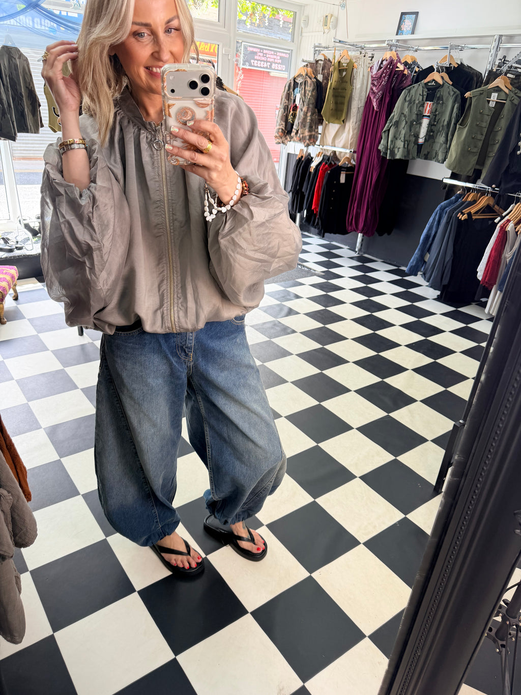 Balloon Jacket Taupe