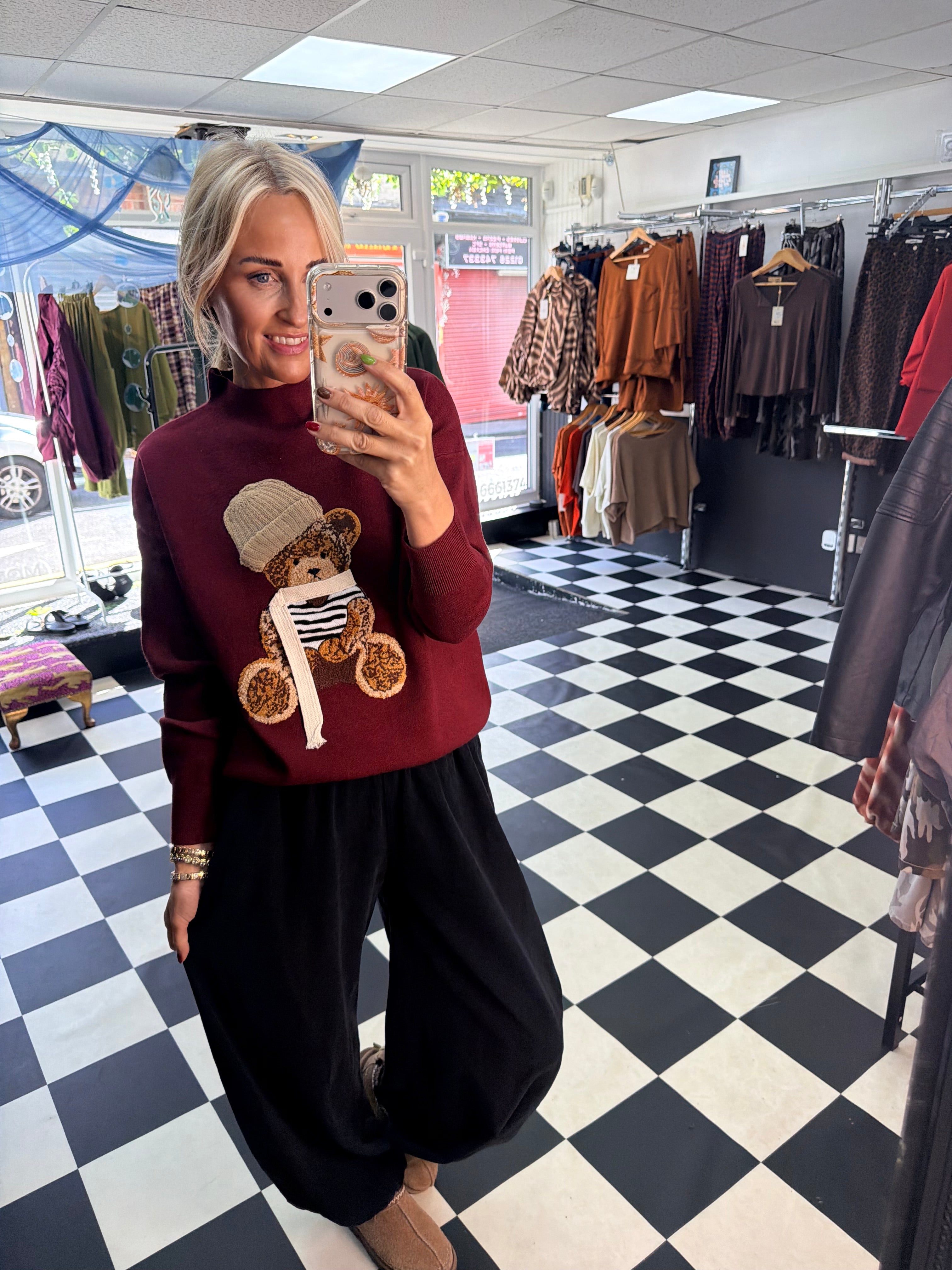 Teddy Ralf Jumper Wine