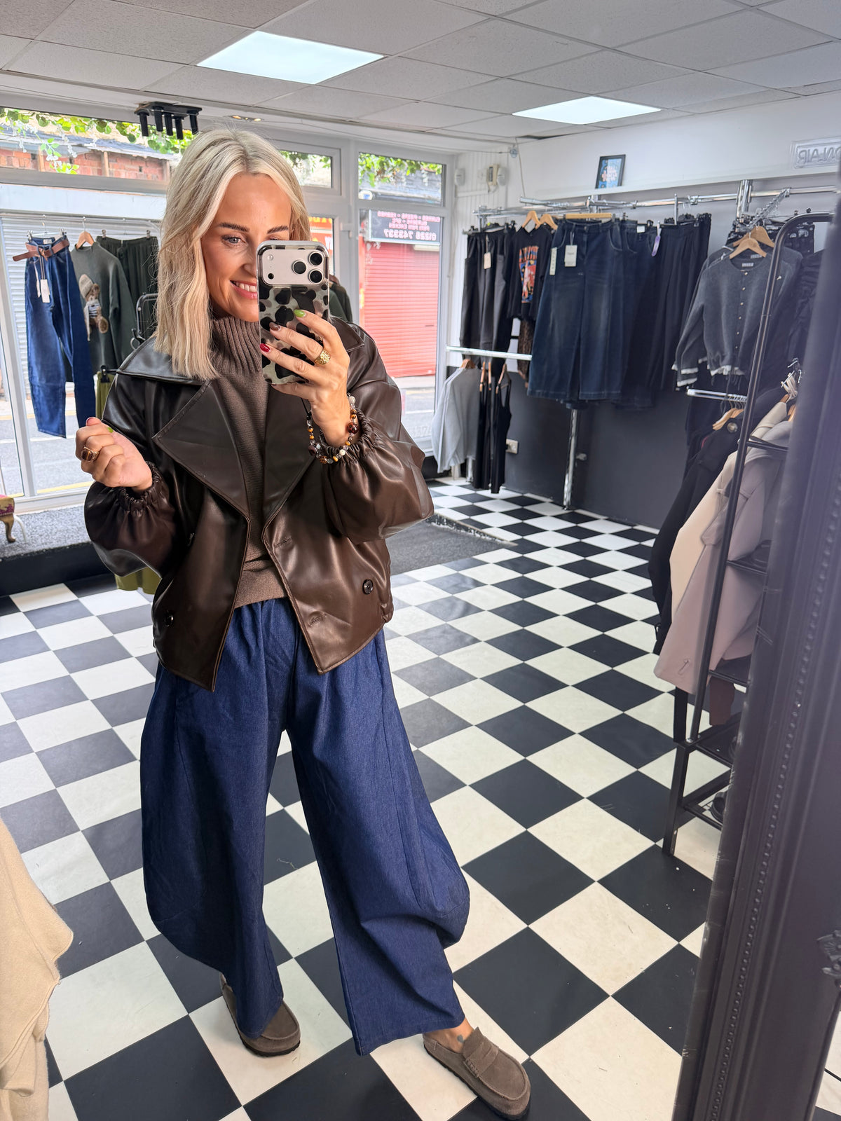 Pu Nyla Jacket - Chocolate