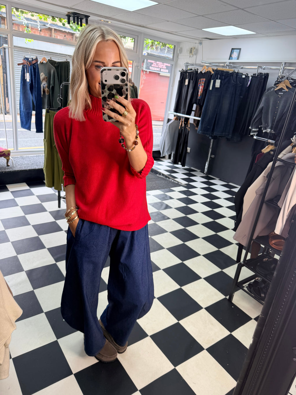 Barrel Leg Denim Jean