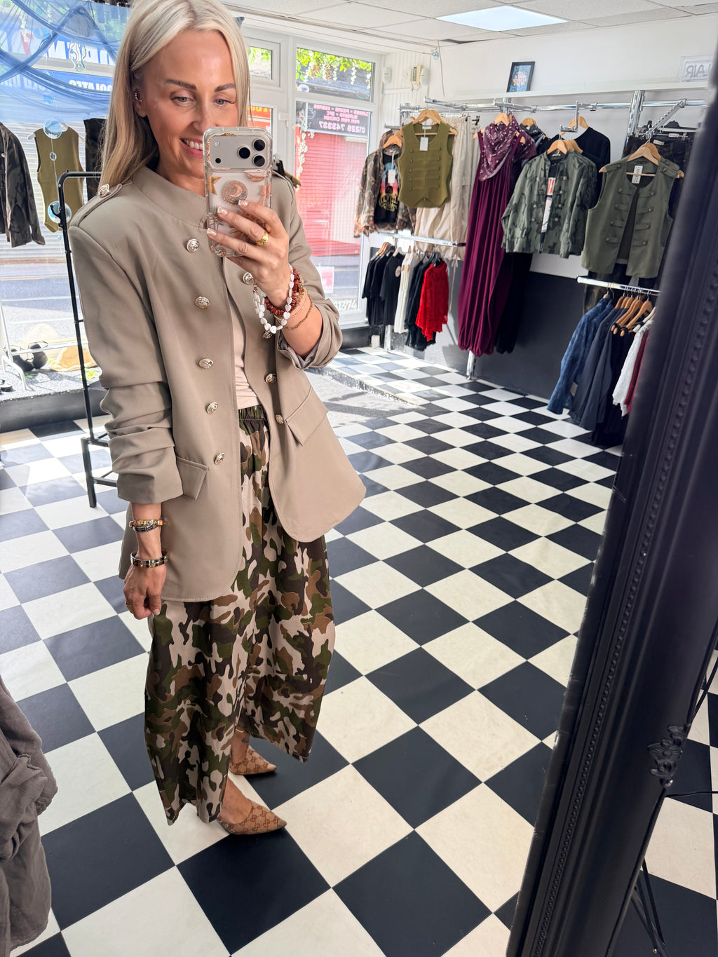 Military blazer Taupe
