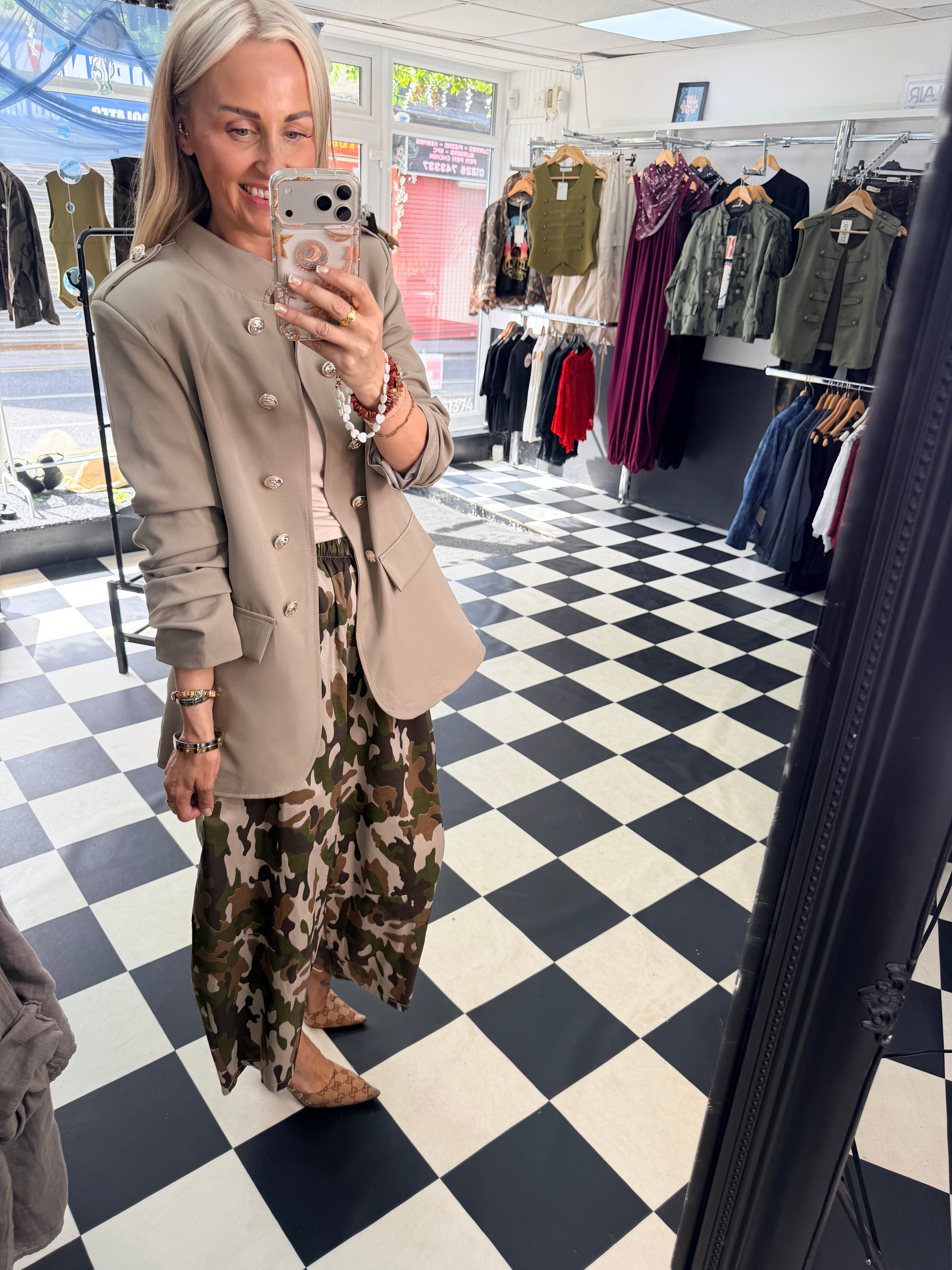 Military blazer Taupe