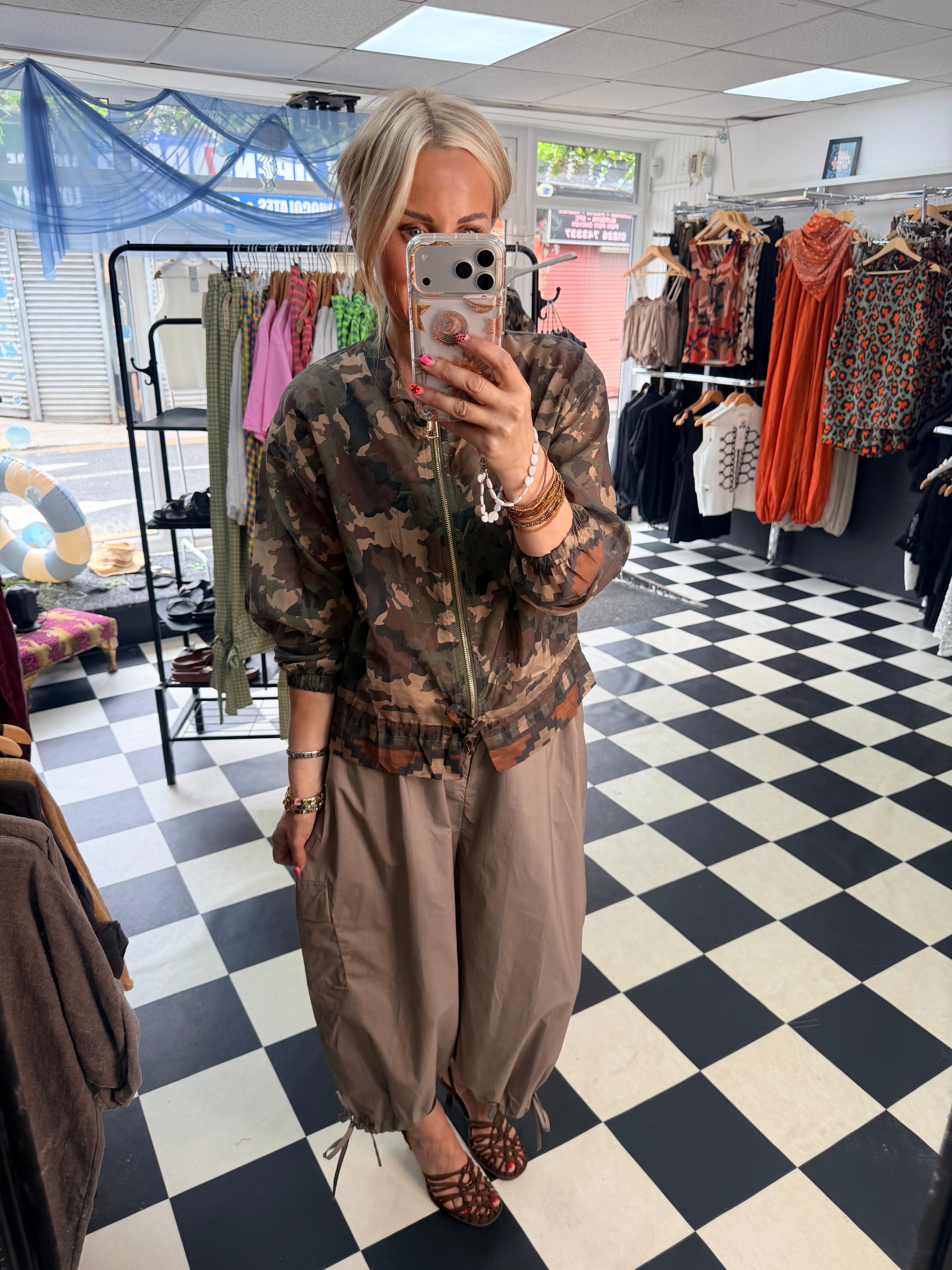 Lightweight Camo Jacket Khaki