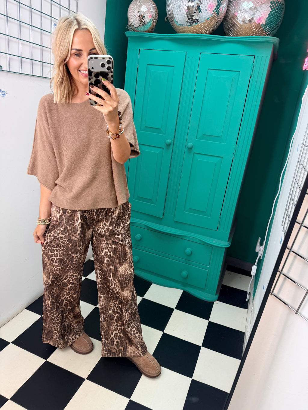 Leopard Cord Trousers