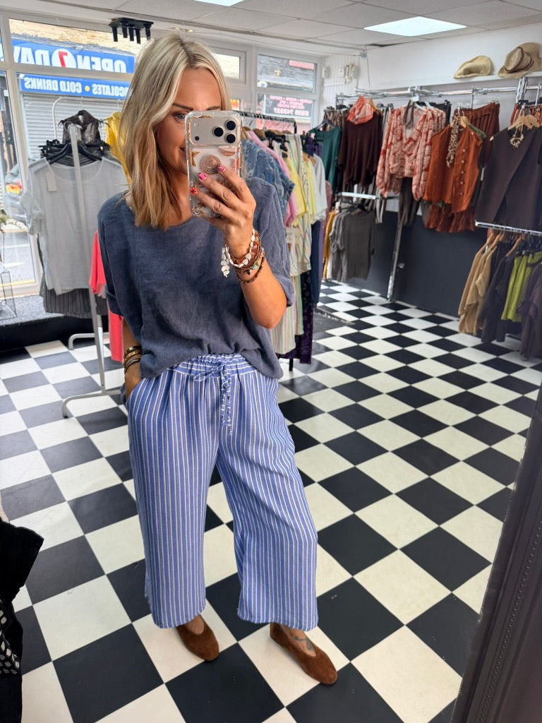 Lottie Top Denim Blue