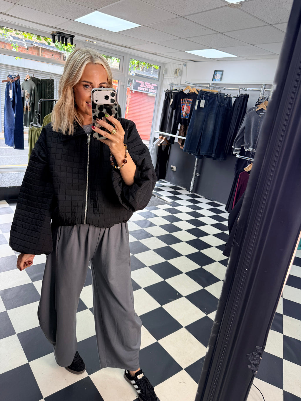 Barrel leg Joggers - Grey