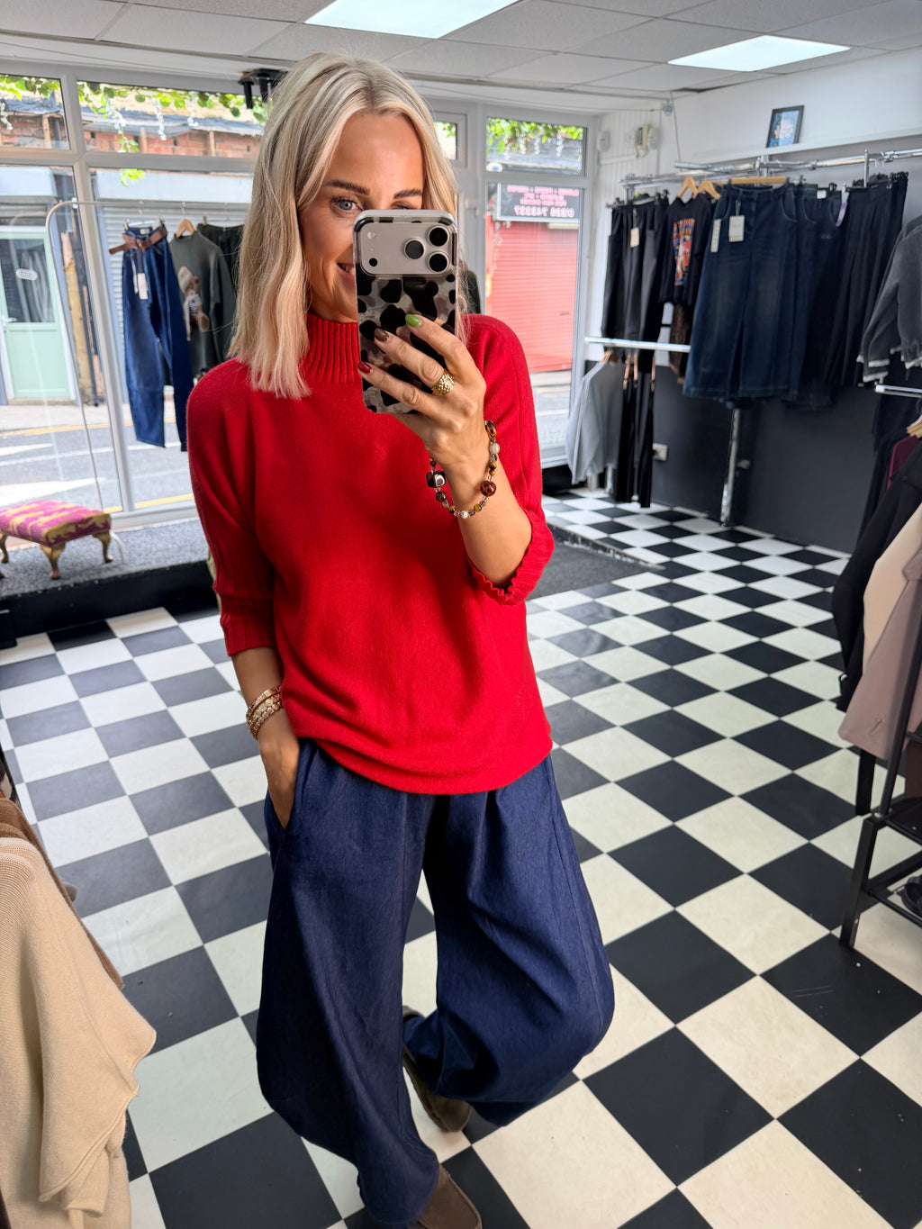 Rosie knit - Red