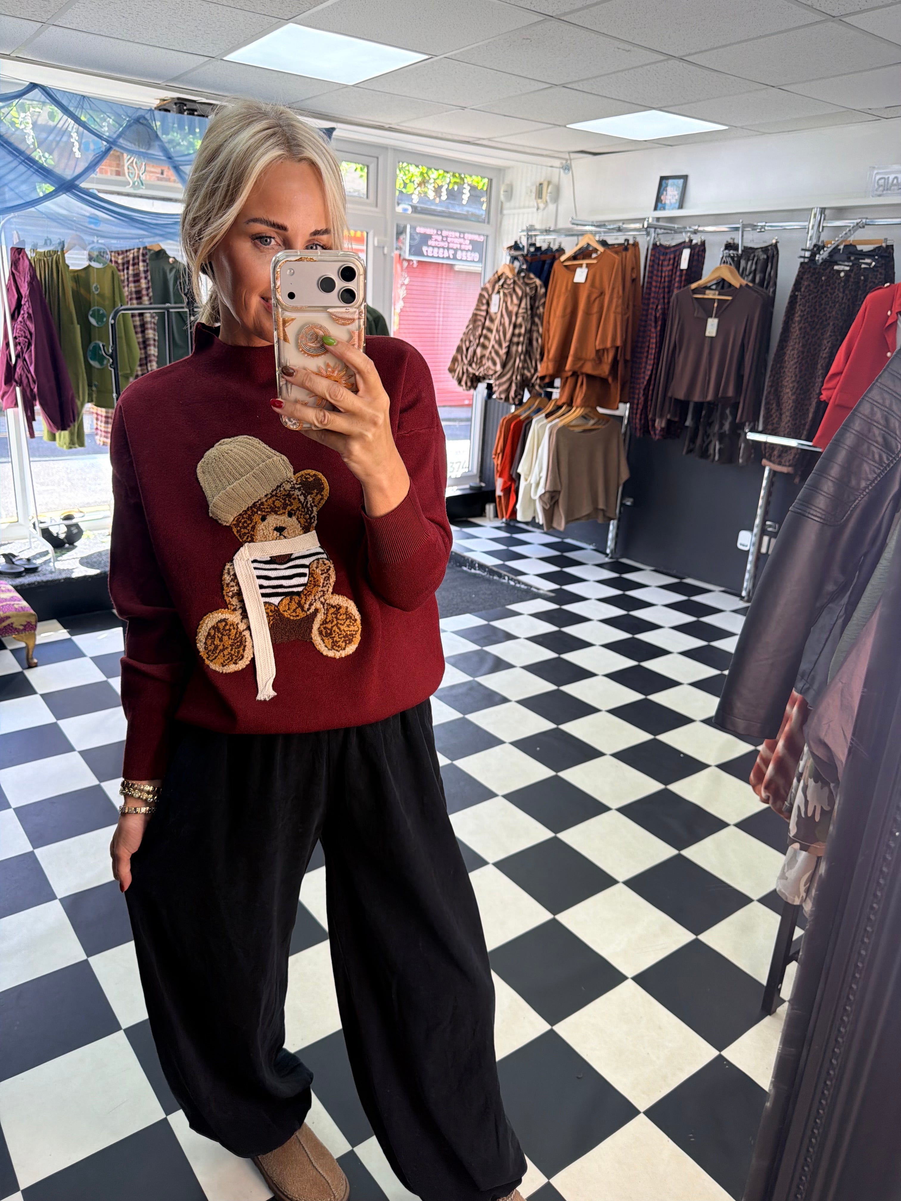 Teddy Ralf Jumper Wine