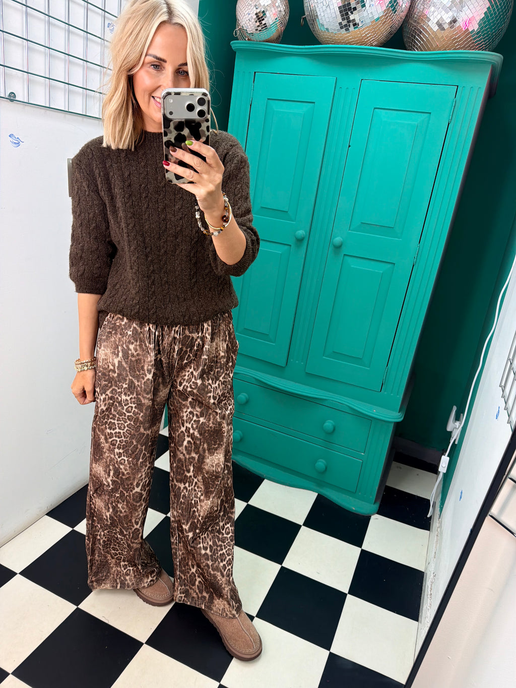 Leopard Cord Trousers