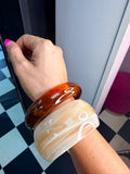 On Trend Chunky Bangle Cream