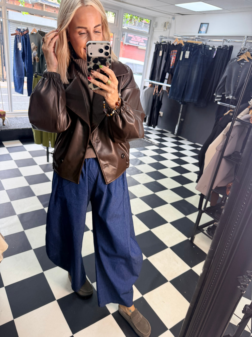 Pu Nyla Jacket - Chocolate