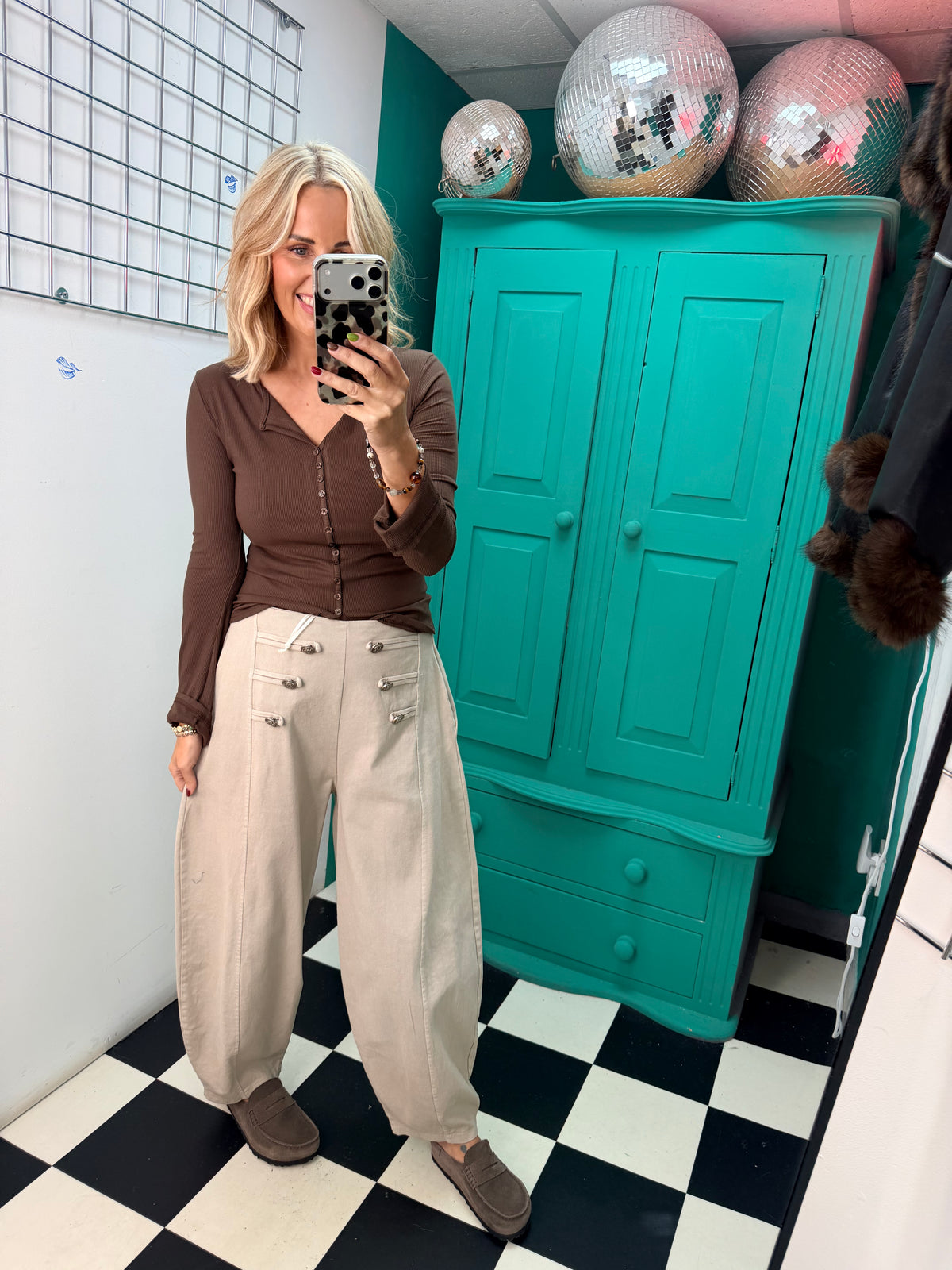 Military balloon trouser - Cream
