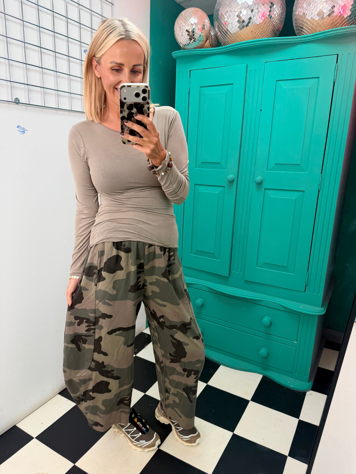 Barrel Camouflage Trousers Light Khaki