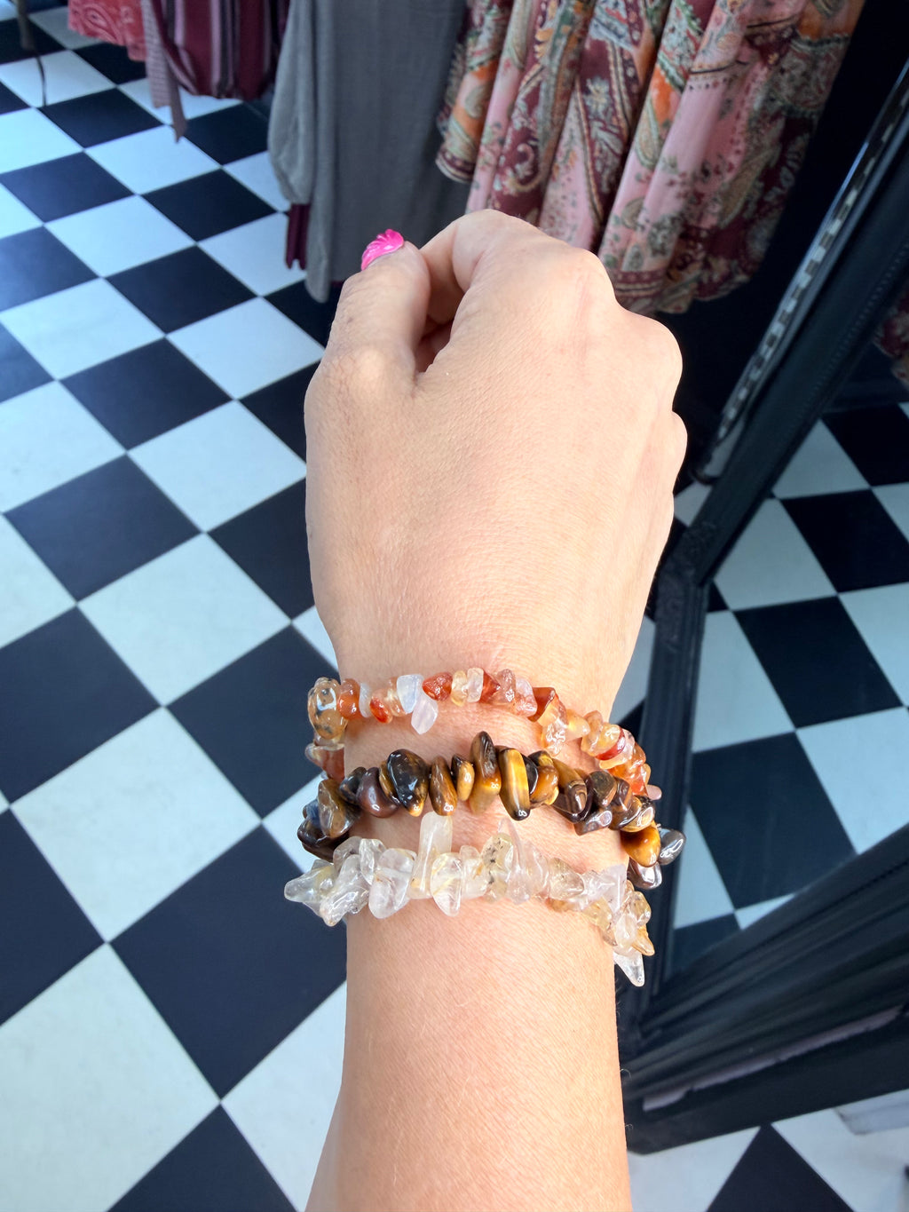 Stone Bracelet Chocolate
