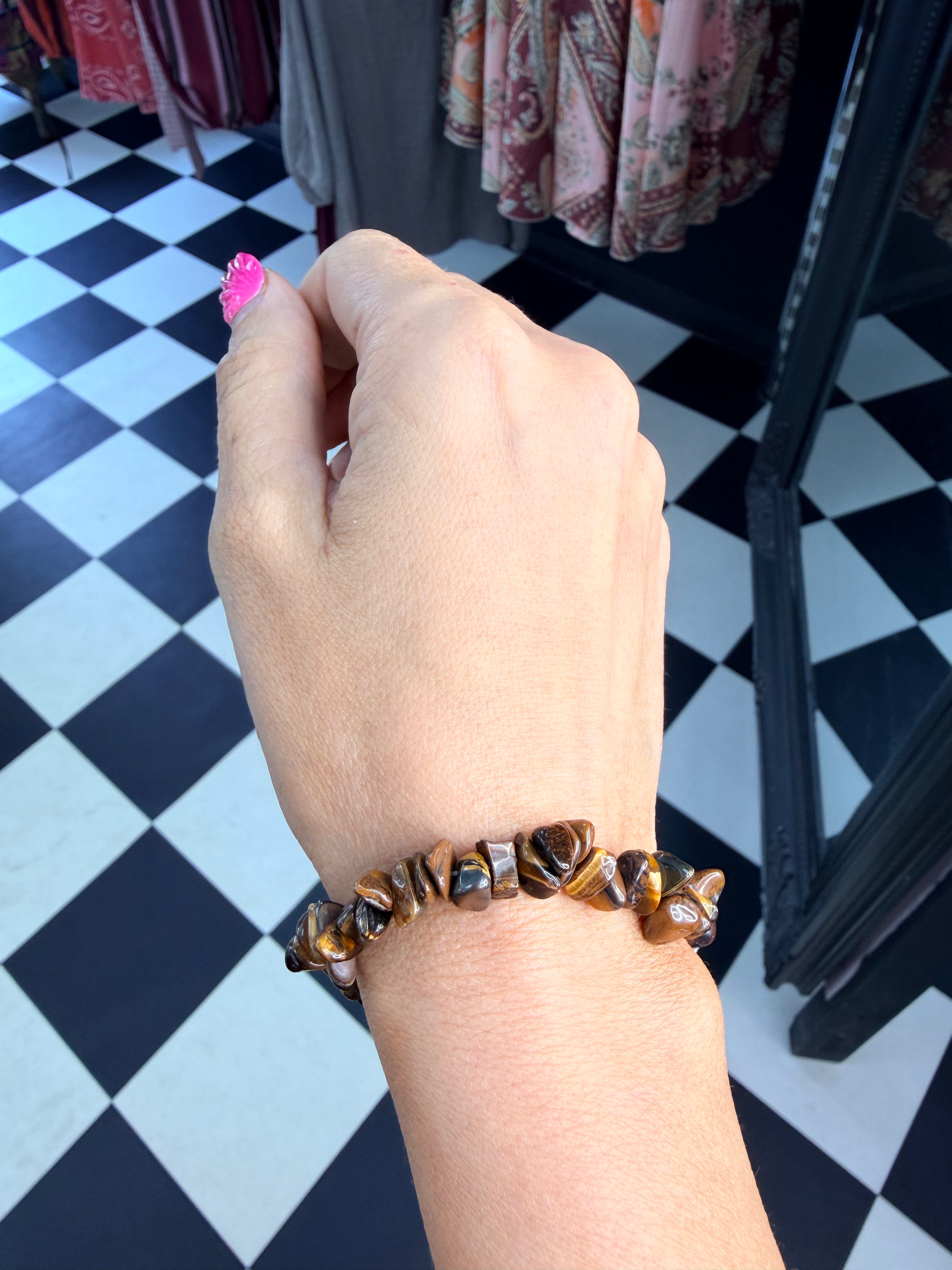 Stone Bracelet Chocolate