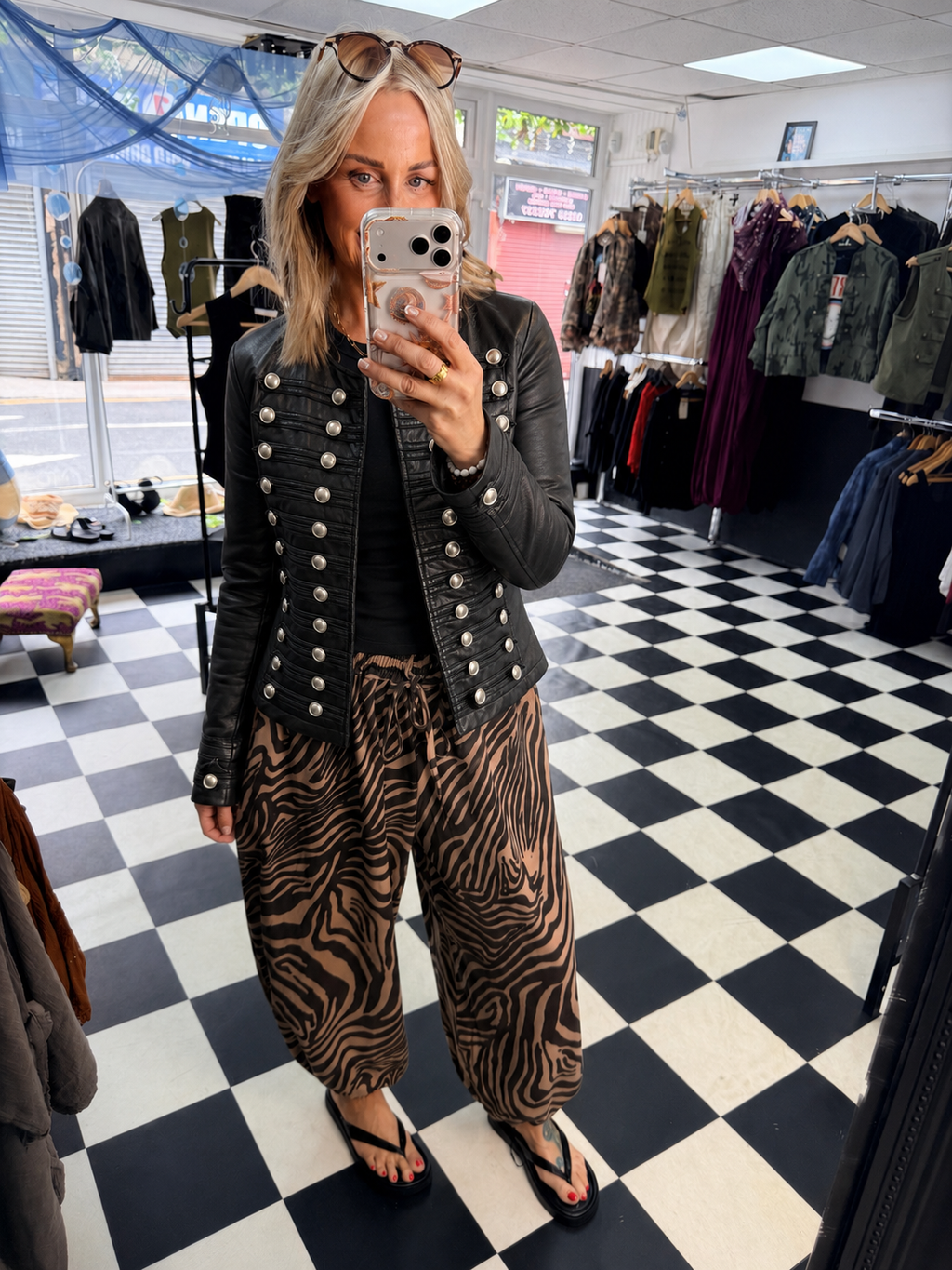 Butter soft military jacket Black