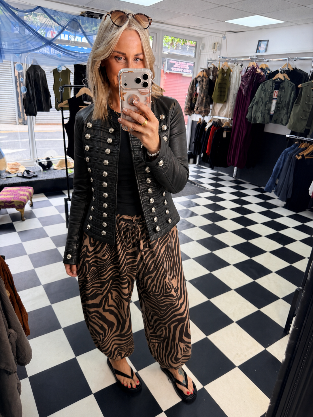 Butter soft military jacket Black