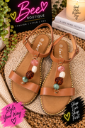 Beachy Seashell sandal - Tan