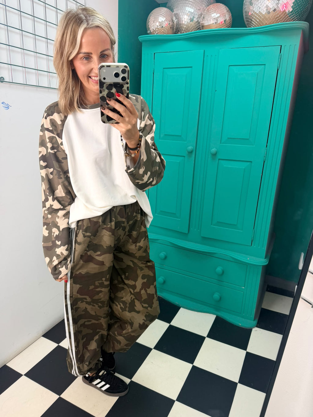 The Camo Club Balloon Trousers White Stripe Special Buy