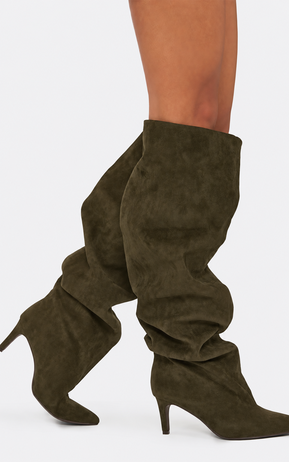 The Sienna Slouch Boots Khaki