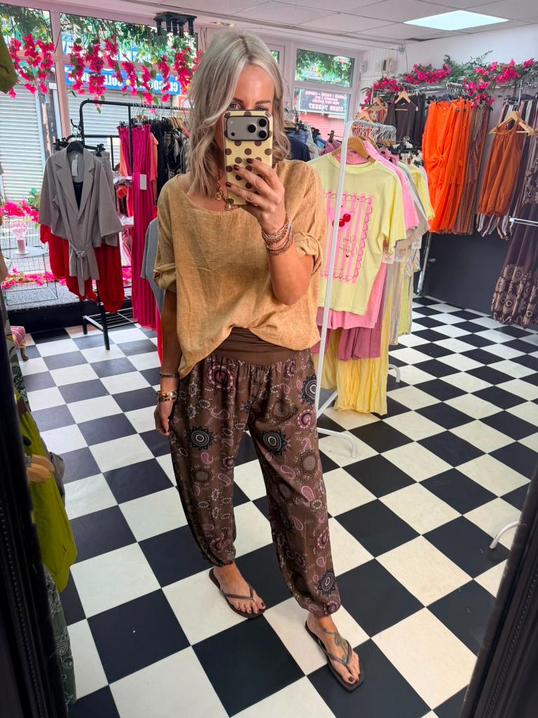Hippy Aladin Trouser Chocolate