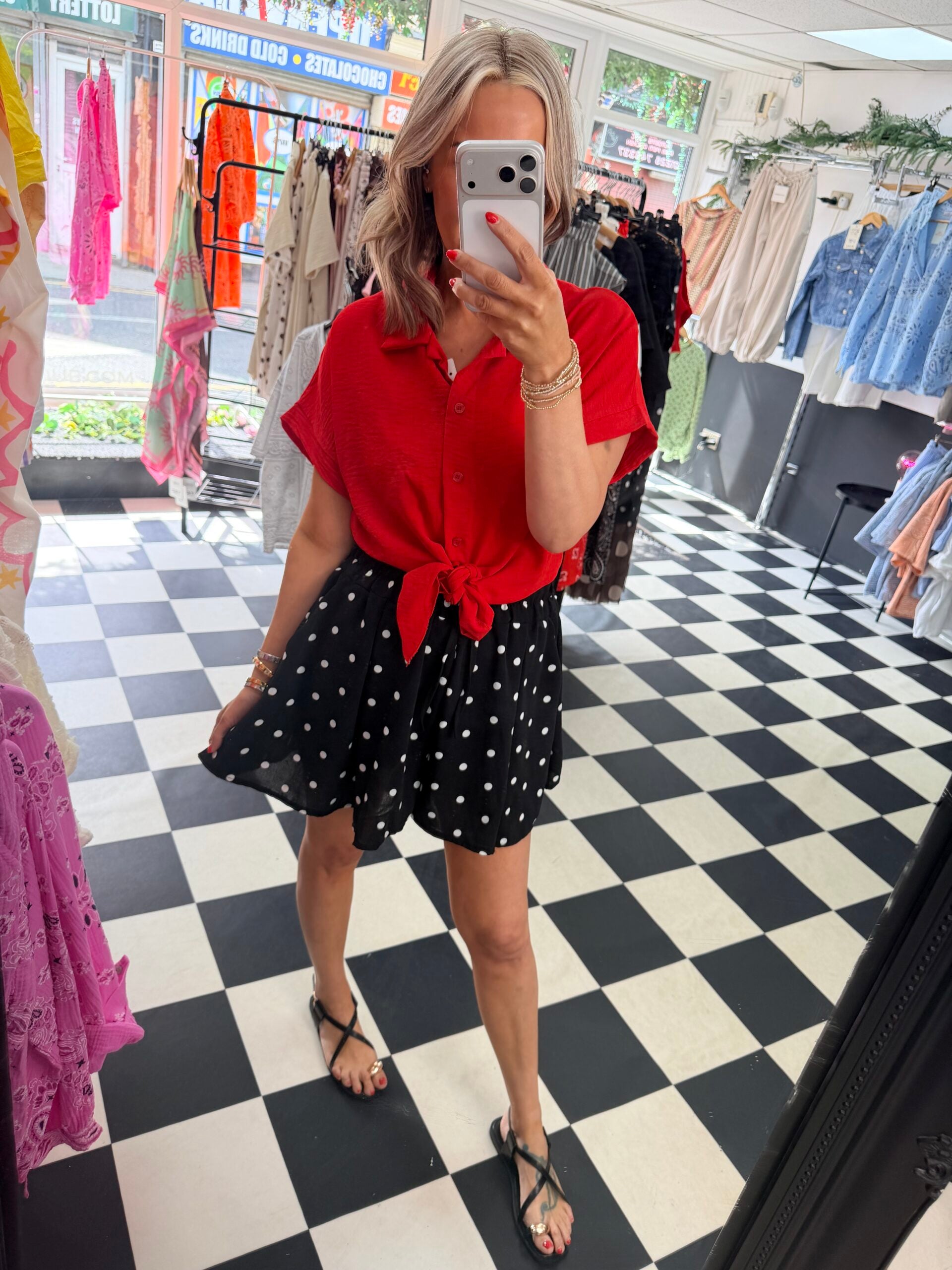 Tie Front Top
