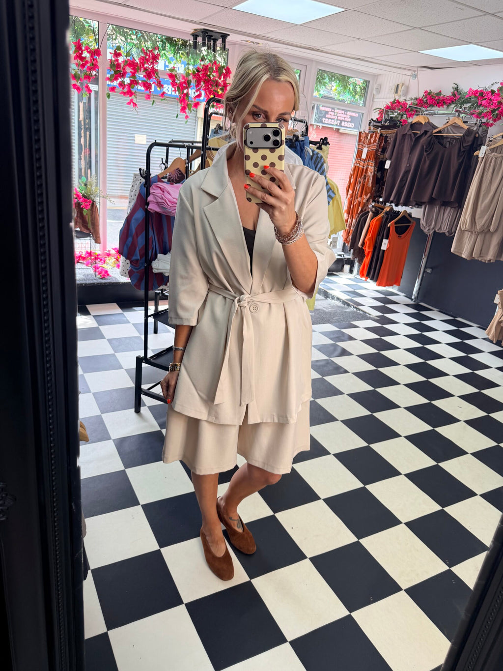 City Short Set Cream