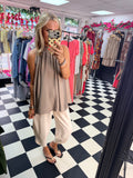 High Neck Swing Vest Mocha