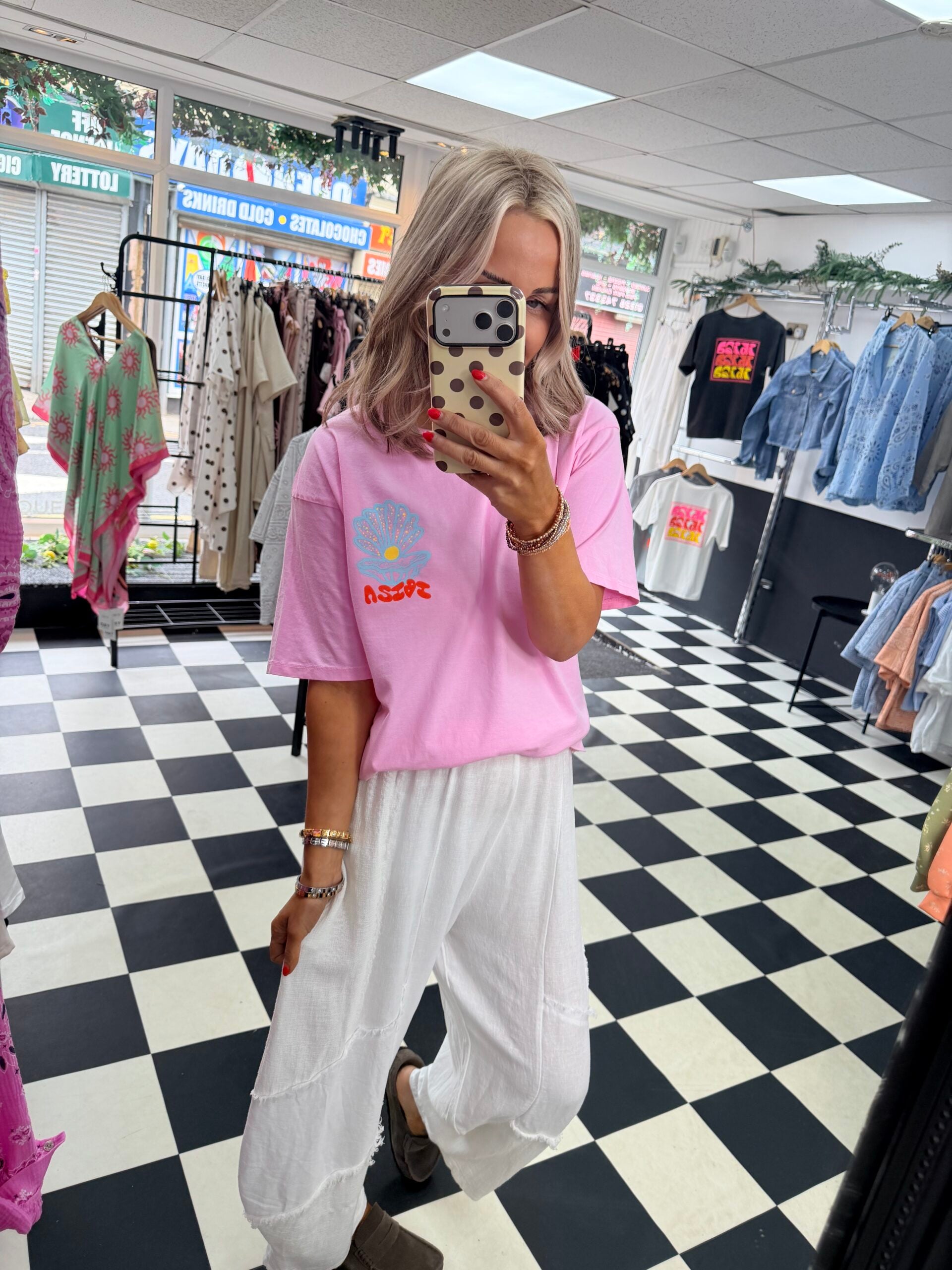 Amour Ibiza T Shirt  Pink