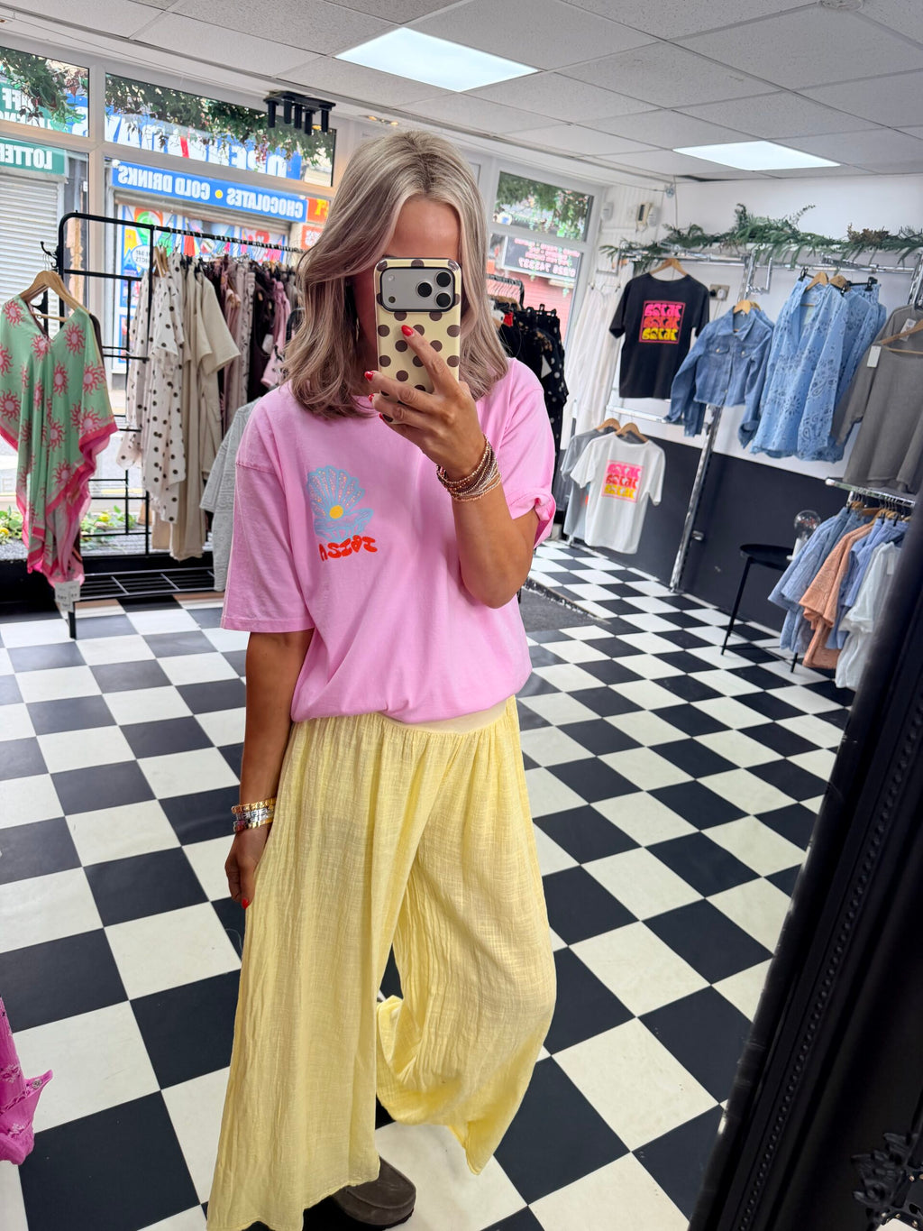 Amour Ibiza T Shirt  Pink