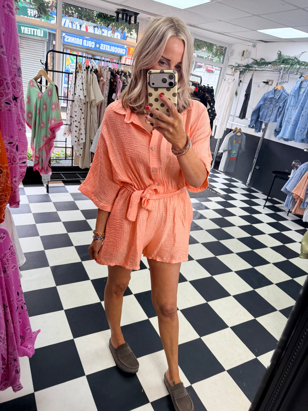 Olivia Jumpsuit Peach