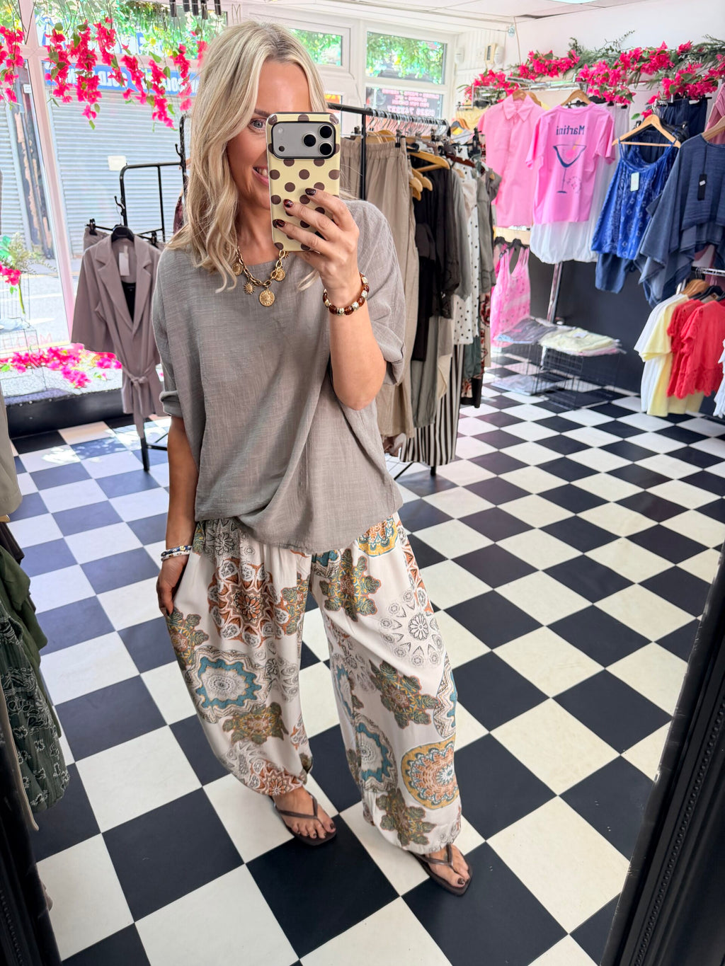 Lottie Top Taupe