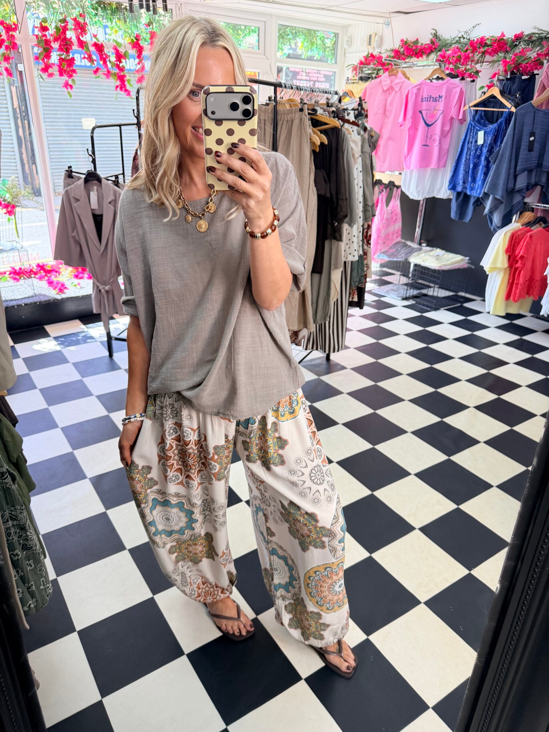 Lottie Top Taupe