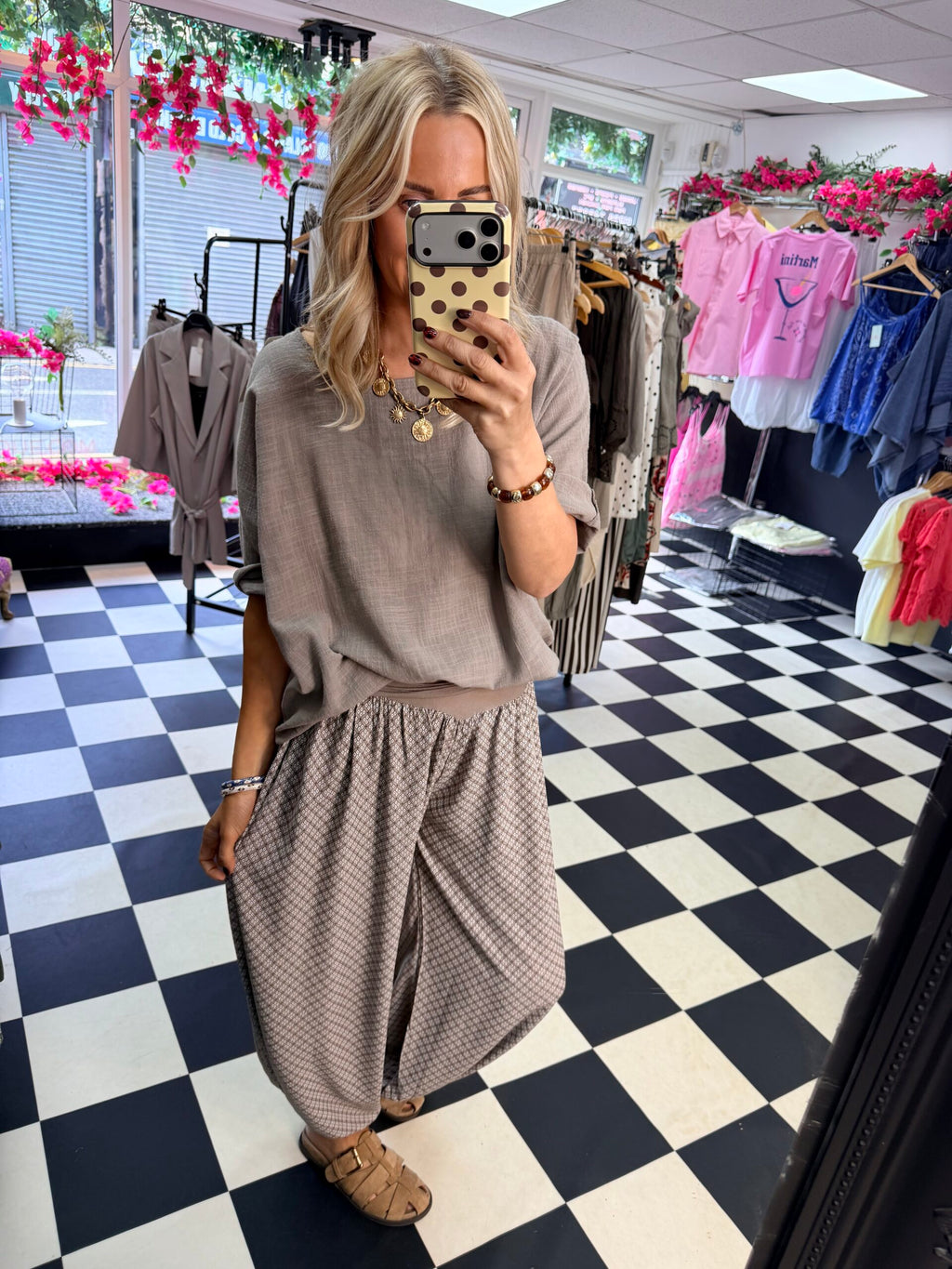 Lottie Top Taupe