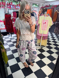 Hippy Aladin Trouser Cream / Purple