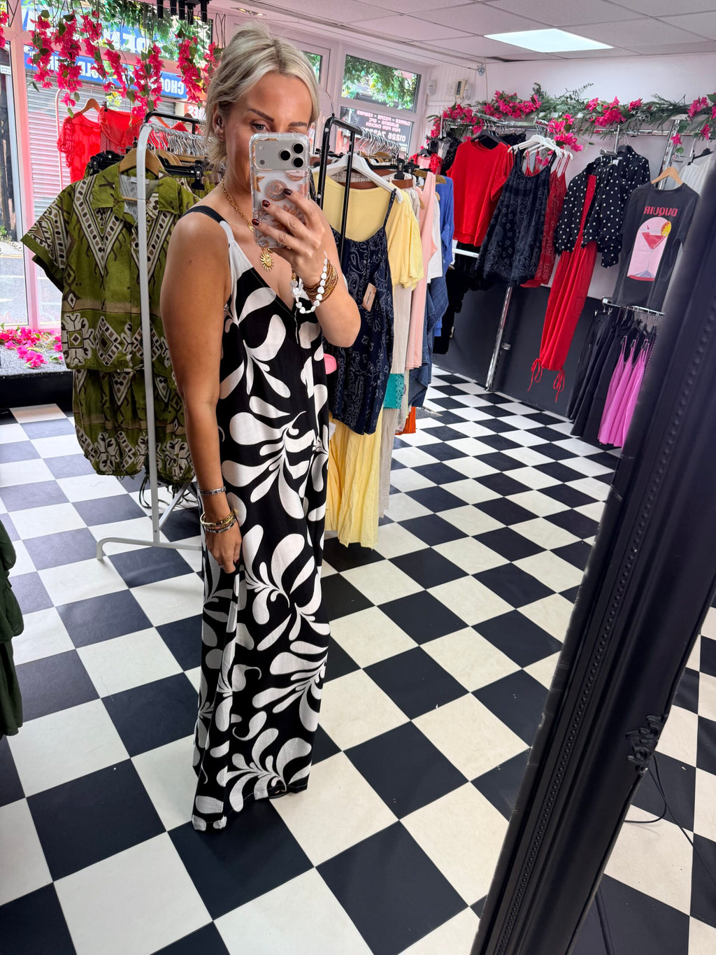 Fleur De Lis  Jumpsuit Black